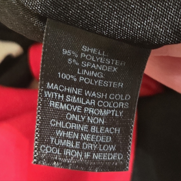 White House Black Market Black and White Colorblock Red Stripe Dress, Size XXS - Picture 7 of 7